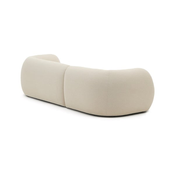 Krem kutna garnitura od šenila (s desnim kutom/s ležaljkom) Martina – Kave Home-image-4