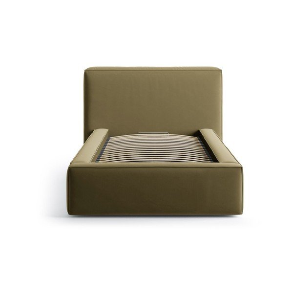 Zeleni tapecirani krevet s prostorom za odlaganje s podnicom 90x200 cm Jodie – Micadoni -image-3