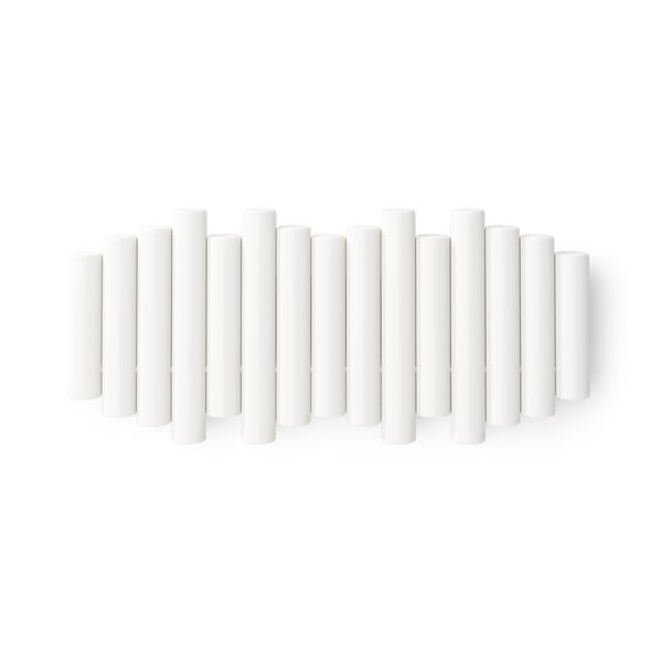 Bijela zidna vješalica od masivnog bora Picket – Umbra