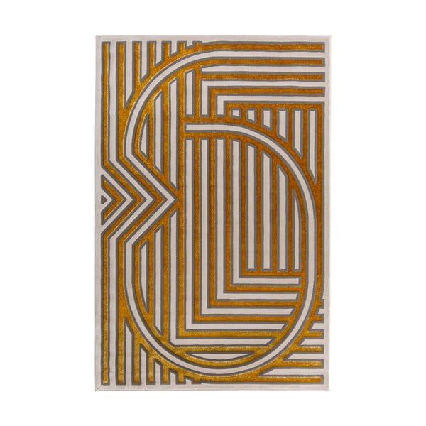 Tepih u zlatnoj boji 230x155 cm Eris Gatsby - Flair Rugs