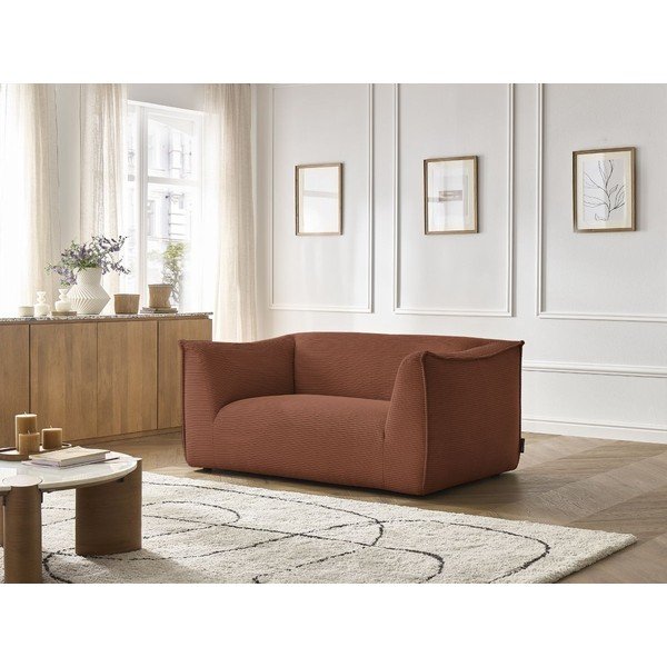 Narančasta sofa od samta 170 cm Giorgia – Bobochic Paris-image-1
