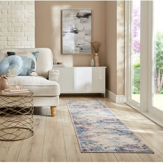 Plava/ljubičasta perivia staza od mješavine recikliranih vlakana 60x230 cm Reid – Flair Rugs