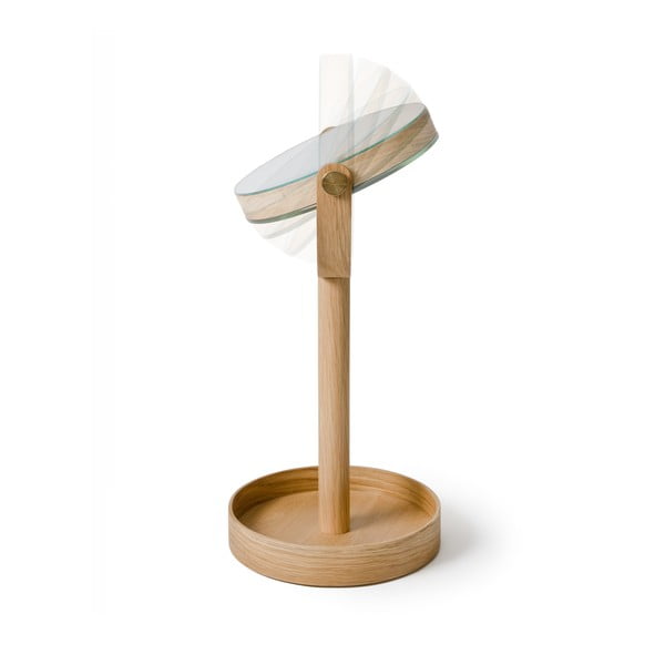 Kozmetičko povećavajuće ogledalo s okvirom od masivnog drveta (5x) ø 19,5 cm Magnify – Wireworks-image-4