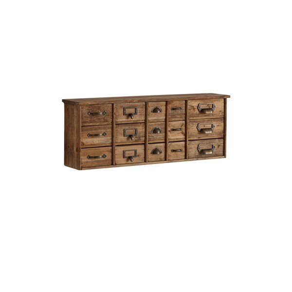 Viseća komoda od masivnog bora u svijetloj prirodnoj boji 67x25x14 cm Klas – Ellos Home