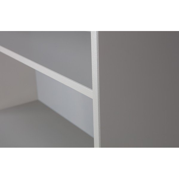 Svijetlo siva modularna biblioteka od masivnog bora 78x200 cm Madu – WOOOD-image-1