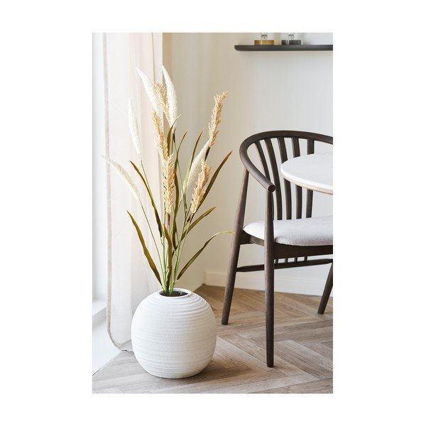 Tamno smeđa blagovaonska stolica s naslonima za ruke od punog hrasta Agustin – House Nordic-image-4