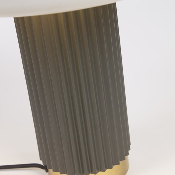 Bijelo-zelena stolna lampa s metalnim sjenilom (visina 37,5 cm) Serenella - Kave Home-image-2