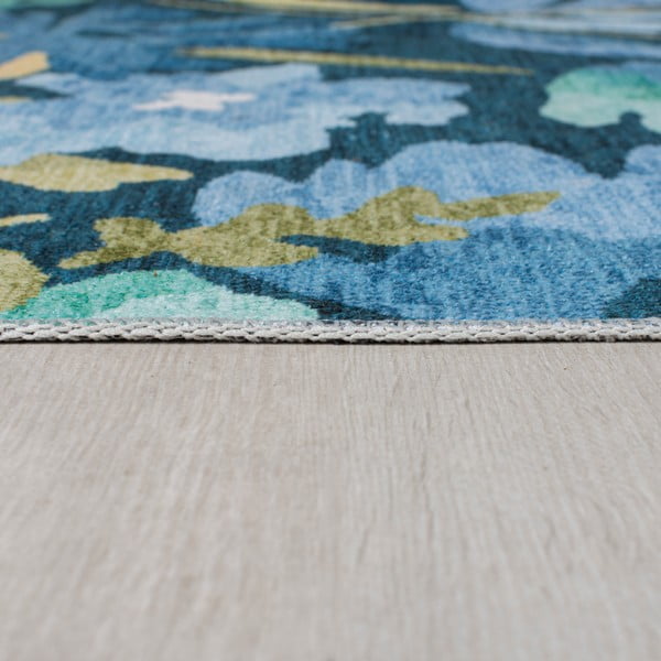 Plavi perivi tepih 230x160 cm Alyssa - Flair Rugs-image-4