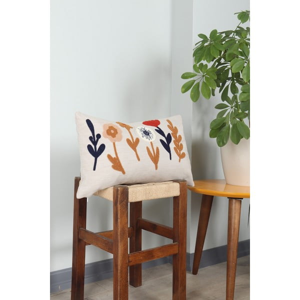 Laneni ukrasni jastuk 25x43 cm Orkide – Mioli Decor-image-2