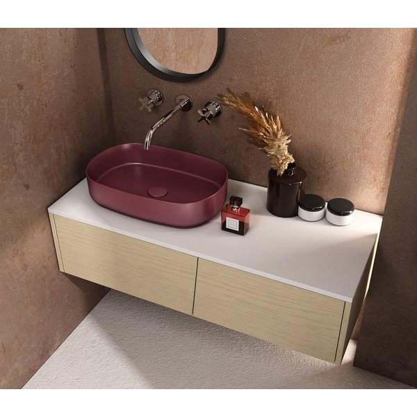 Keramički umivaonik Sapho Infinity Oval bordo, 55 x 36 cm-image-4