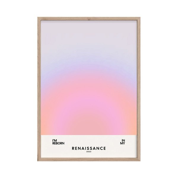 Tiskana slika s okvirom 50x70 cm Soft Nuances – Styler