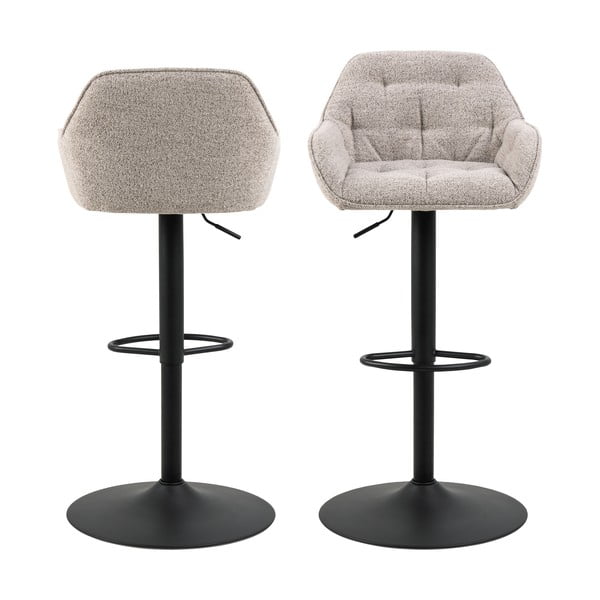 Svijetlo sive okretne barske stolice u setu 2 kom 109 cm Brooke – Actona-image-3