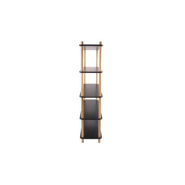 Crni regal s bambusovim nogama Leitmotiv Cabinet Simplicity-image-3