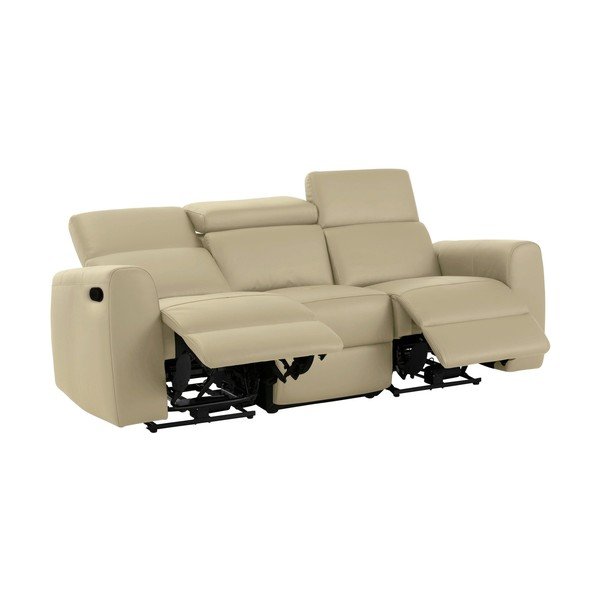Bijela sofa od imitacije kože 216 cm Capena – Støraa-image-1