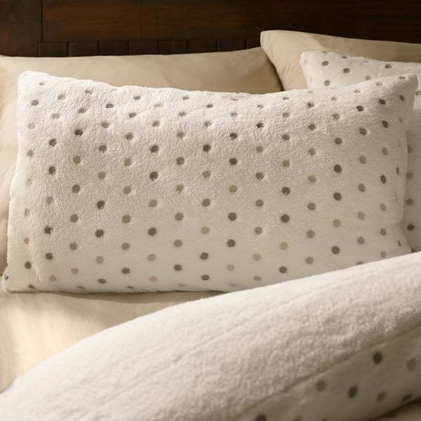 Krem posteljina za krevet za jednu osobu od mikropliša 135x200 cm Cosy Spot – Catherine Lansfield-image-2