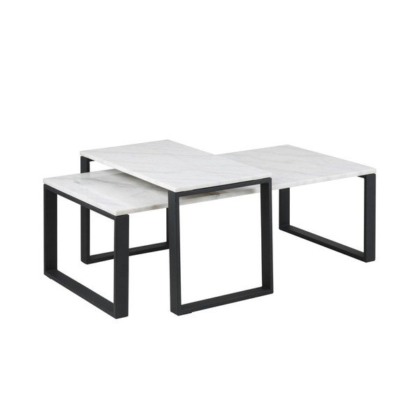 Set od 2 stolića s mramornim dekorom Actona Katrine-image-1