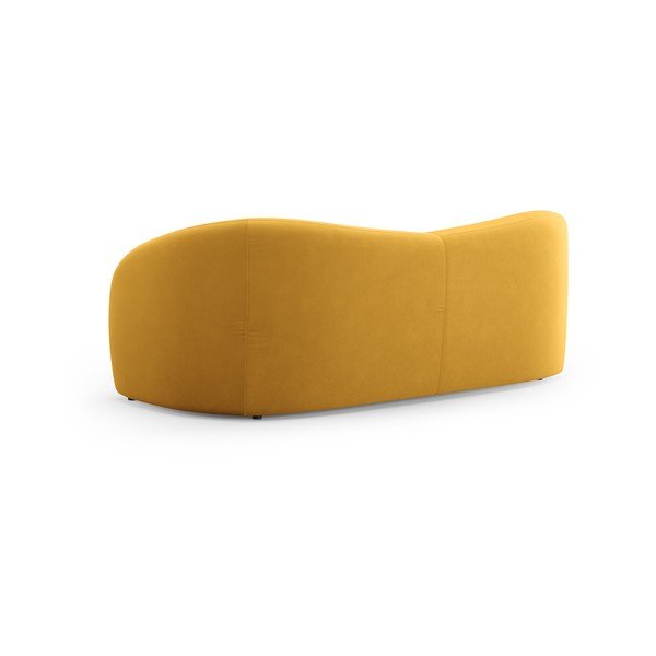 Senf žuta baršunasta sofa 197 cm Santi – Interieurs 86-image-3