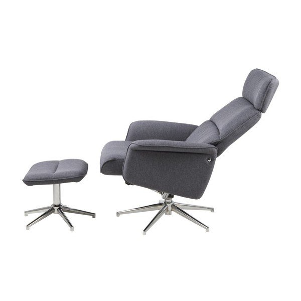 Tamno siva podesiva fotelja s podnožnikom Actona Alura-image-4