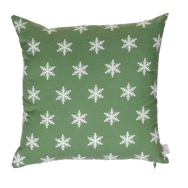 Zeleni božićna jastučnica Mike & Co. NEW YORK Shine snijeg, 43 x 43 cm