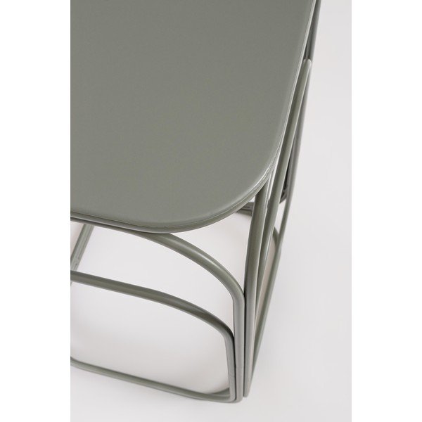 Sivi/boje terakote metalni stolići za kavu u setu 2 kom 36x36 cm Clarity – Bizzotto-image-4