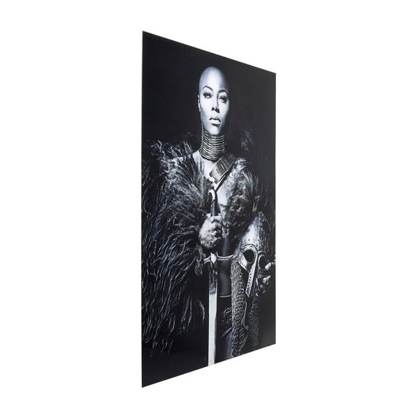 Glazirana crno-bijela slika Kare Design Lady Knight, 150 x 100 cm-image-3