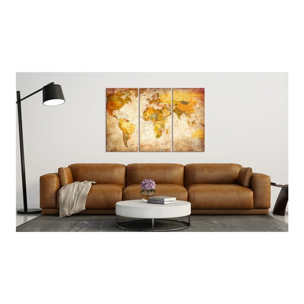 Višedijelna slika karte svijeta Bimago Antique Travel, 120 x 80 cm-image-2