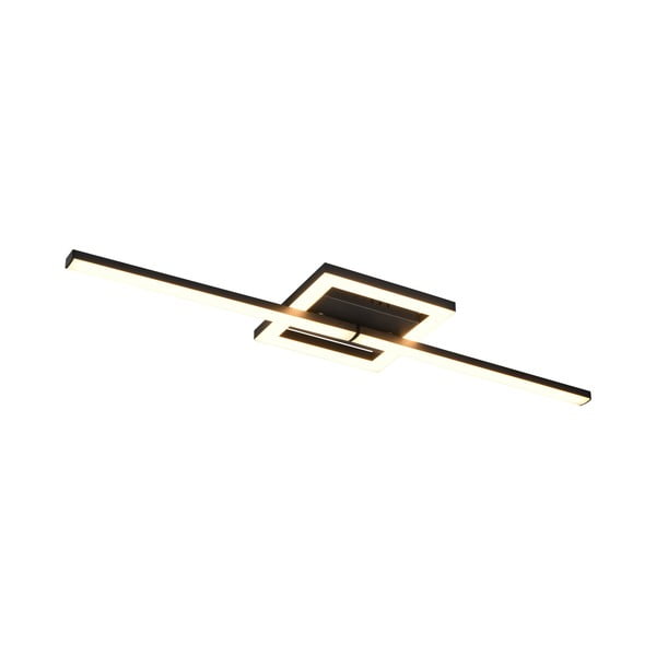 Crna LED stropna svjetiljka 16x54 cm Viale – Trio