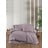 Ljubičasta posteljina za bračni krevet/za produženi krevet od damasta s uključenom plahtom/4-dijelna 200x220 cm – Mila Home