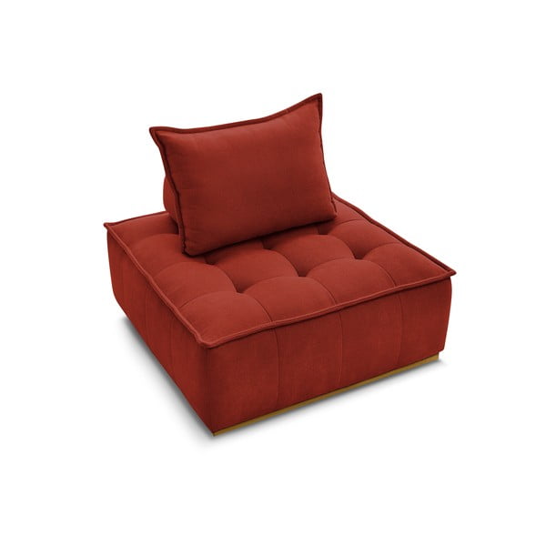 Ciglasta fotelja od šenila Elisa – Bobochic Paris-image-4