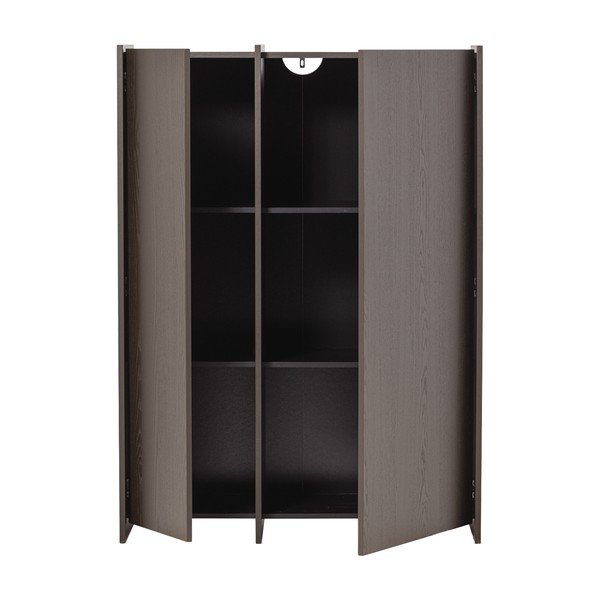 Tamno smeđi ormarić u dekoru jasena 102x140x44 cm Brock – WOOOD-image-4