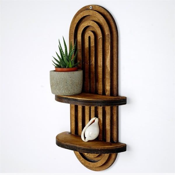 Smeđa polica s više razina 40 cm Raf – Kalune Design-image-2