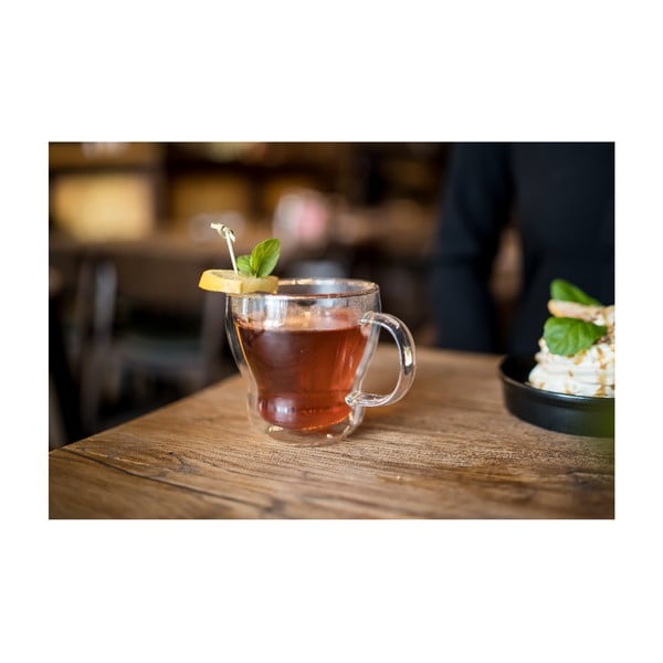 Staklene šalice u setu 2 kom za cappuccino/s dvostrukom stijenkom 370 ml Bolla – Vialli Design-image-3