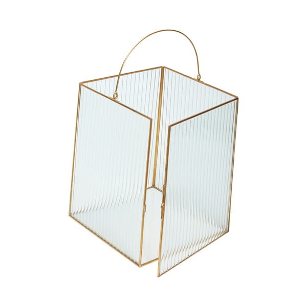 Staklena lanterna 2 kom (visina 31 cm) Ripple – Hübsch-image-2