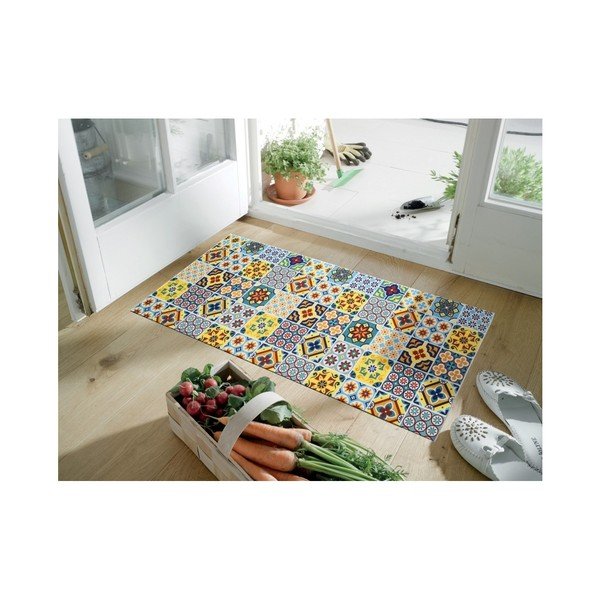 Vrlo izdržljiv gazni sloj Webtappeti Azulejo, 58 x 240 cm-image-1