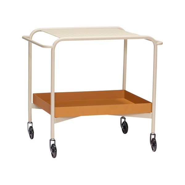 Metalna kolica za posluživanje na kotačima 47x66 cm Push – Hübsch-image-2