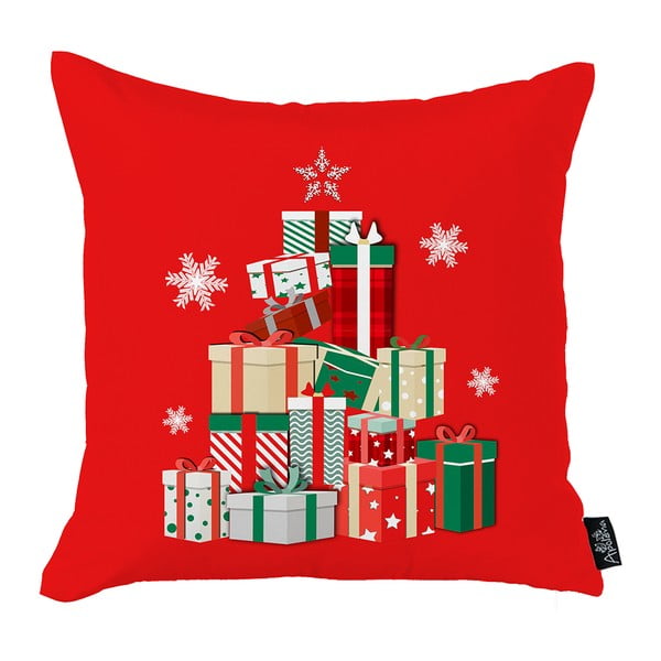 Mike &amp; Co. crvena božićna navlaka za jastuk NEW YORK Medeni božićni darovi, 45 x 45 cm