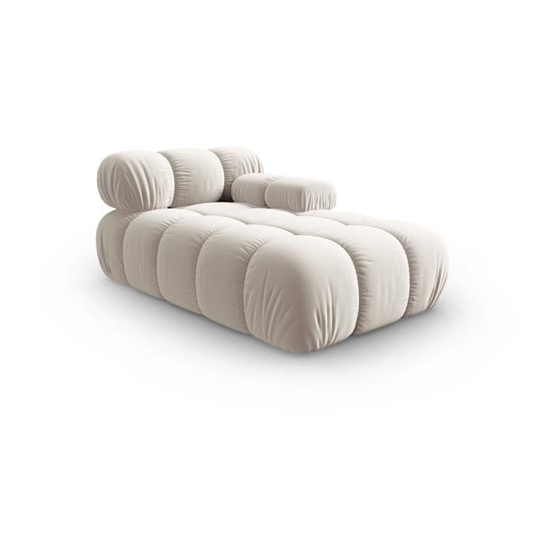 Bež baršunasti modularna sjedeća garnitura (s desnim kutom) Bellis – Micadoni -image-3