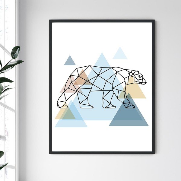 Zidna slika u Sjevernoj Karolini Frame Bear II, 30 x 40 cm