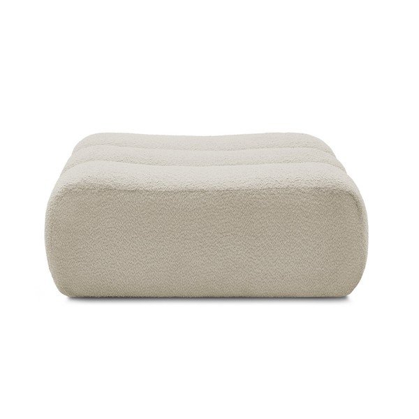 Bež tabure od bouclé tkanine Azra – Bobochic Paris