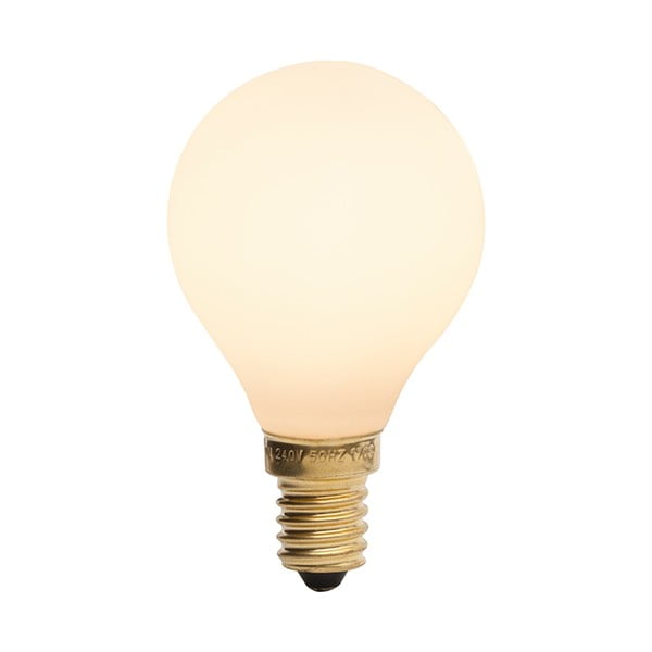 LED žarulja s mogućnosti zatamnjivanja s toplim svjetlom E14, 3 W Porcelain I – tala