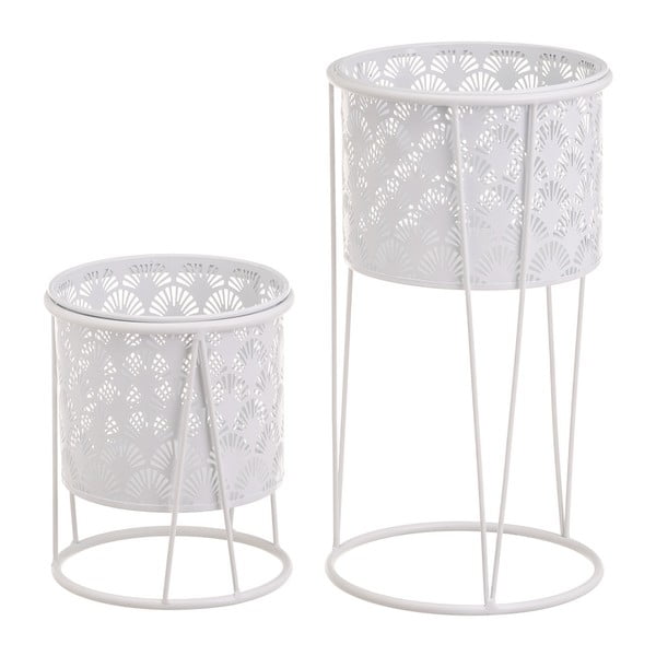 Metalni stalci za tegle za cvijeće u setu 2 kom ø 22 cm (visina 40 cm) – Casa Selección