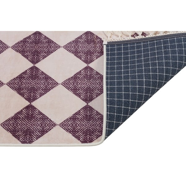 Ljubičasto-bež perivi tepih 160x100 cm - Vitaus-image-2