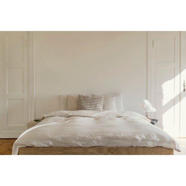 Bračni krevet od iverice u dekoru hrasta bez uzglavlja s podnicom 160x200 cm u prirodnoj boji Streiko – noo.ma-image-3