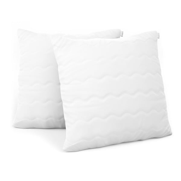 Set od 2 bijela jastuka i AmeliaHome punila, 80 x 80 cm