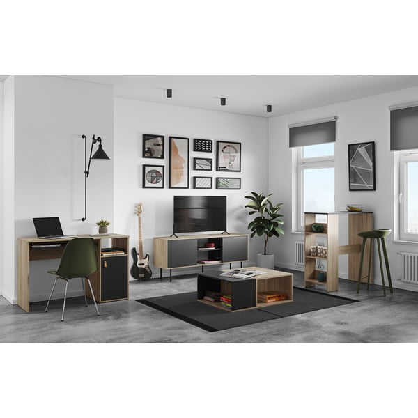 Radni stol s pločom stola u dekoru hrasta 50x115 cm Oxford – TemaHome-image-1