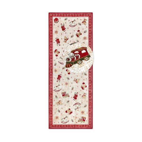 Crvena staza s božićnim motivom od mješavine pamuka 80x200 cm Toy's Delight Red Christmas – Villeroy&Boch
