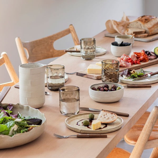 Bež kameni tanjuri u setu 2 kom ø 20 cm Sand Grain – Mette Ditmer Denmark-image-4