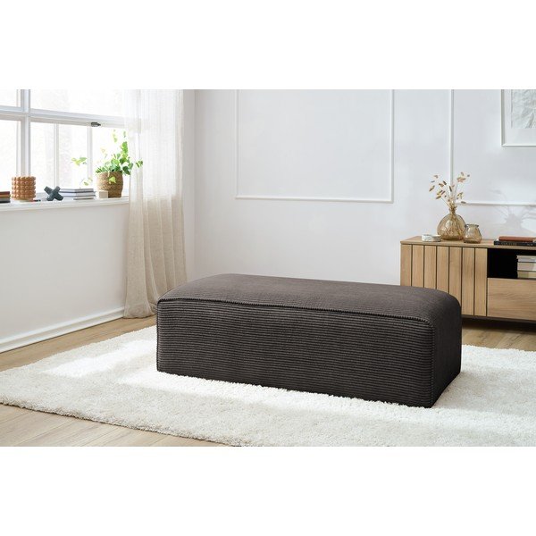 Smeđi modularni tabure od samta Megeve – Bobochic Paris-image-1