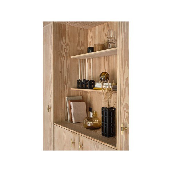 Crna ručno izrađena vaza od polyresina (visina 30 cm) Lyst – Villa Collection-image-3