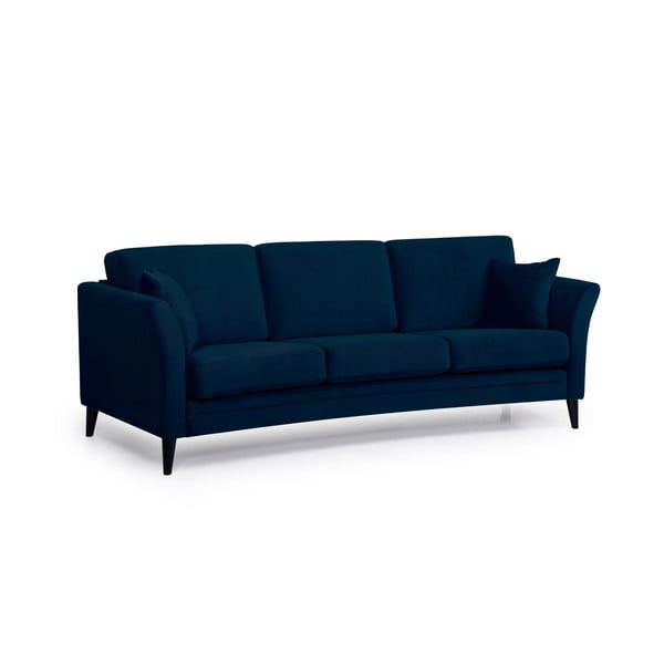 Tamnoplava baršunasta sofa Scandic Eden, 237 cm-image-2